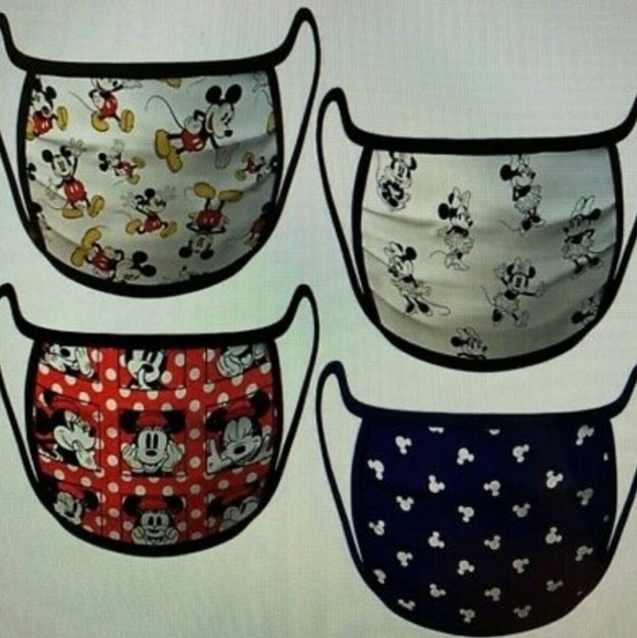 Disney Accessories - 4 PACK MICKEY/MINNIE FACE COVERS MEDIUM